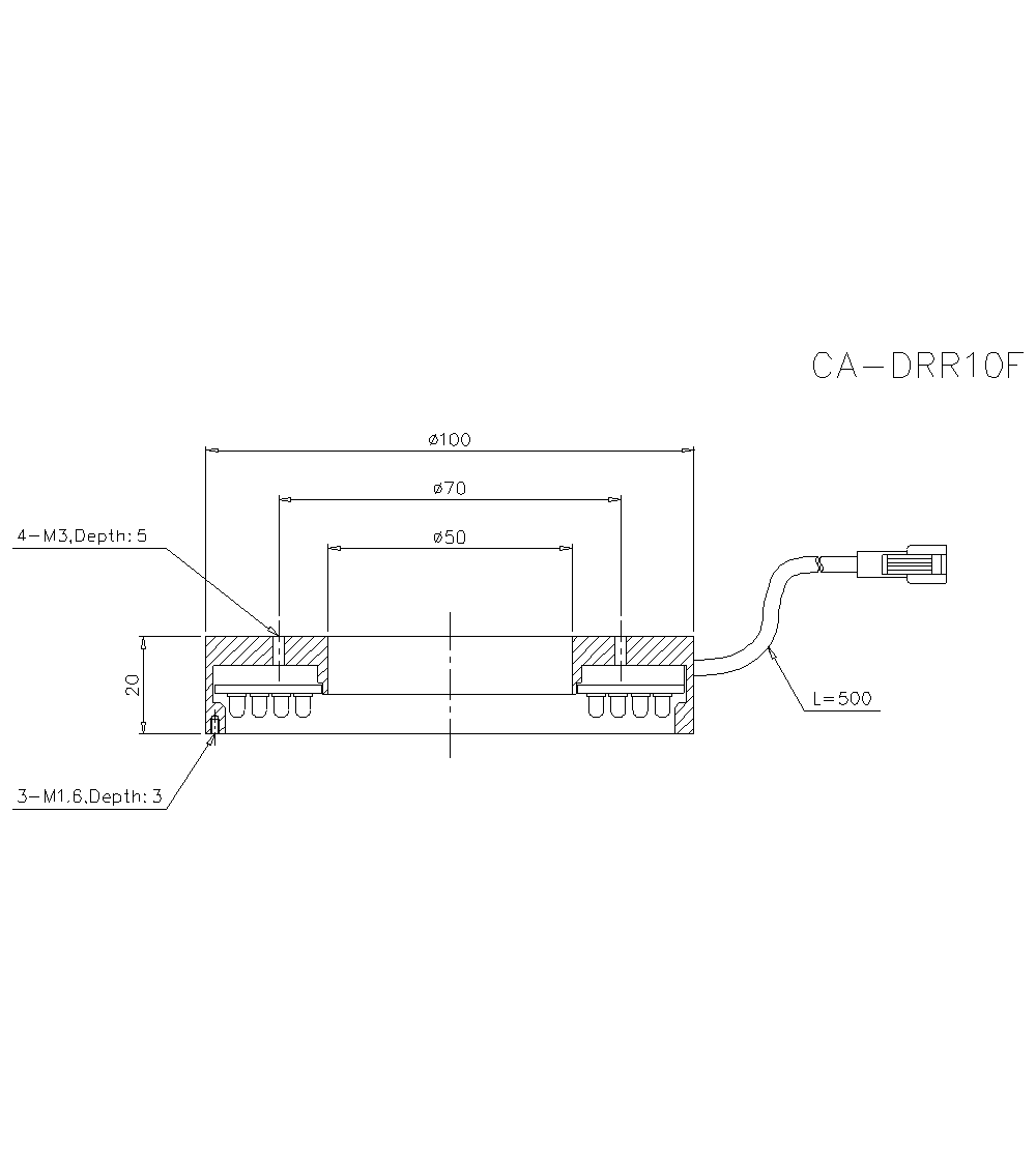 CA-DRR10F Dimension